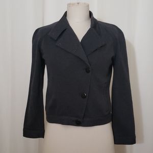 Old Navy Sweatershirt Button Coat, Gray, Small